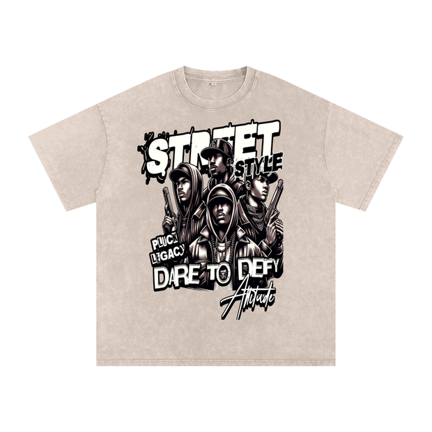Acid Wash Oversize T-Shirt - 250 GSM