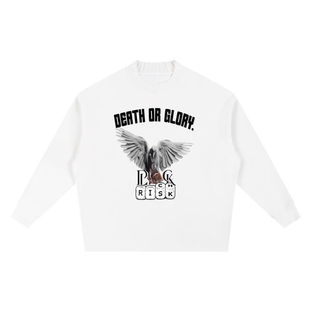 Knitted Round Neck Oversize Sweatshirt