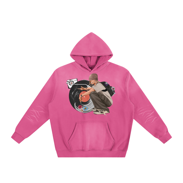 All About Music - Sunfade Fleeced Hoodie