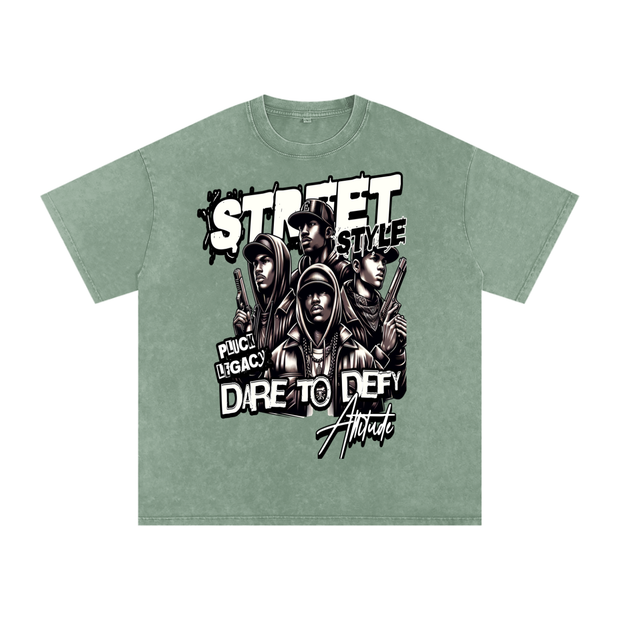 Acid Wash Oversize T-Shirt - 250 GSM