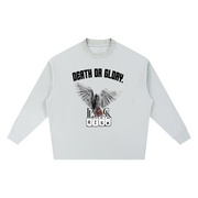 Knitted Round Neck Oversize Sweatshirt