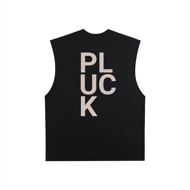 Raw Edge Cotton Tank Top