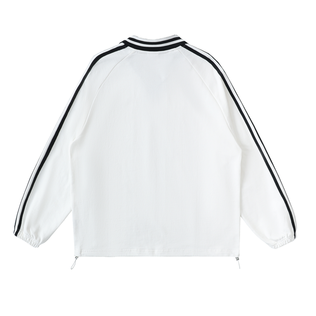 Hustler - Contrast Striped Sweatshirt