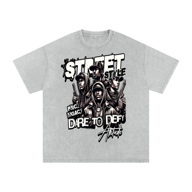 Acid Wash Oversize T-Shirt - 250 GSM