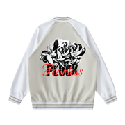 Two Tone Raglan Sleeve Varsity Jacket