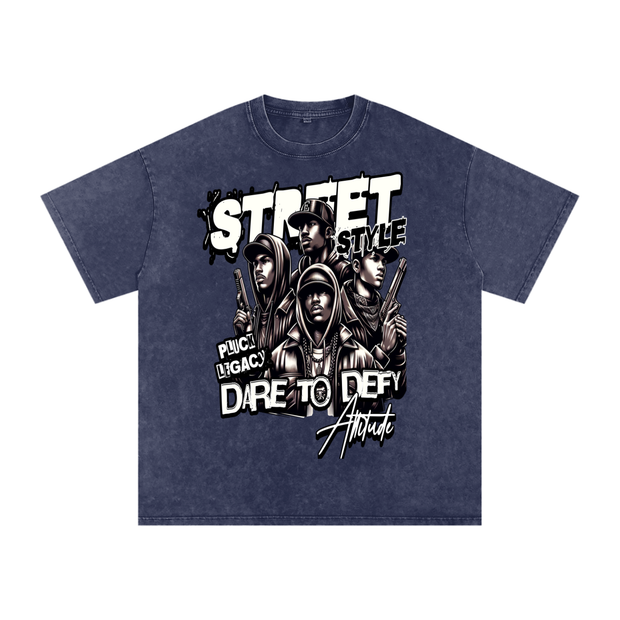 Acid Wash Oversize T-Shirt - 250 GSM