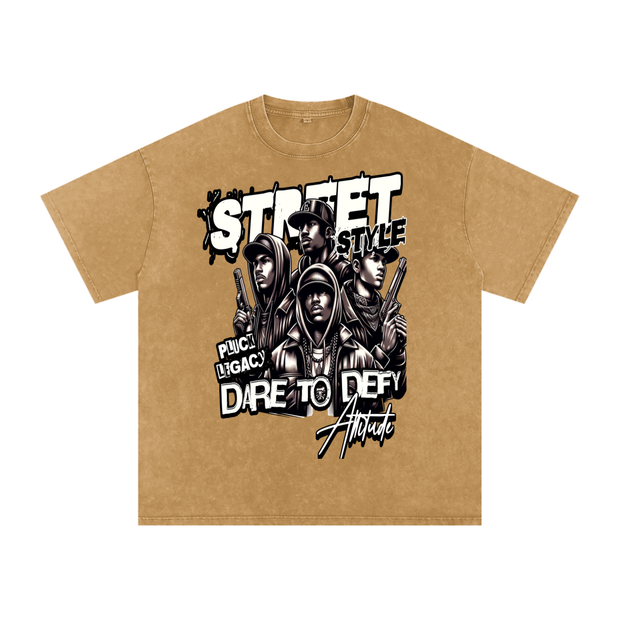 Acid Wash Oversize T-Shirt - 250 GSM