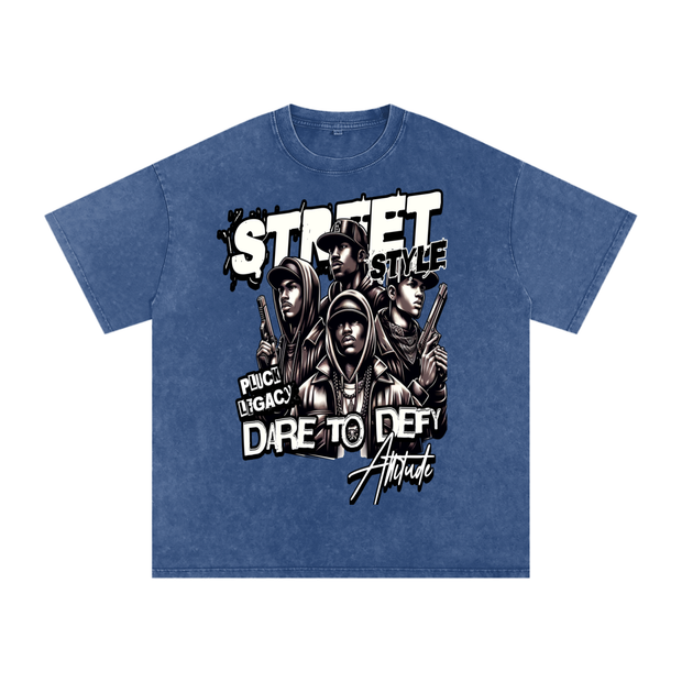 Acid Wash Oversize T-Shirt - 250 GSM