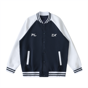 Two Tone Raglan Sleeve Varsity Jacket