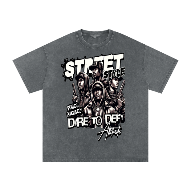 Acid Wash Oversize T-Shirt - 250 GSM